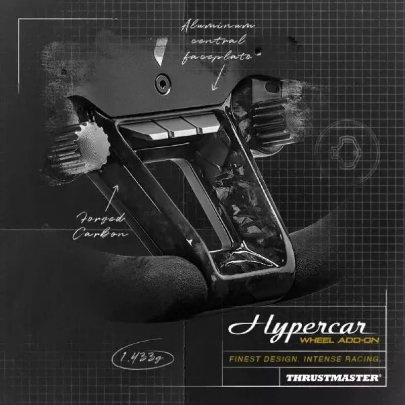 Thrustmaster Hypercar Wheel Add-On Czarny, srebrny kierownica PC, PlayStation 4, PlayStation 5, Xbox, Xbox One