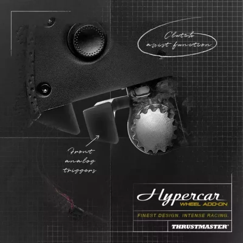 Thrustmaster Hypercar Wheel Add-On Czarny, srebrny kierownica PC, PlayStation 4, PlayStation 5, Xbox, Xbox One