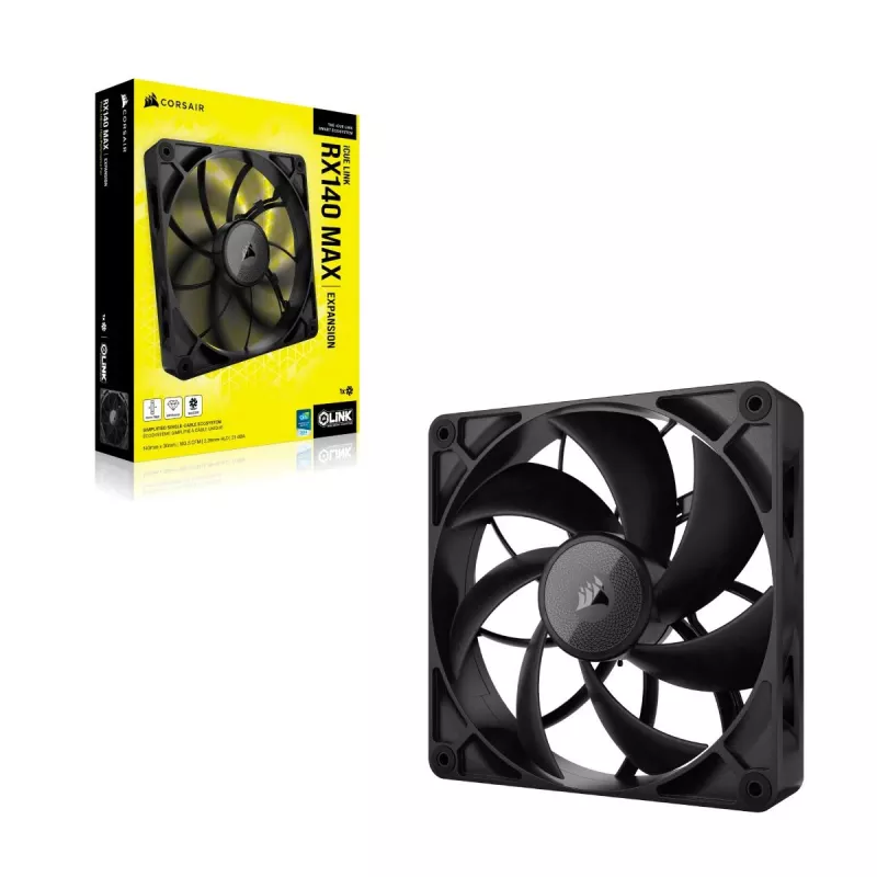 Wentylator CORSAIR iCUE LINK RX140 MAX 140 mm PWM gruby rozszerzenie