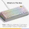 Klawiatura mechaniczna GLORIOUS GMMK 3 HE 75% przewodowa biała układ US