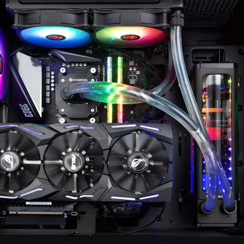 RAIJINTEK EOS 12 RBW ADD 120 mm wentylator PWM z łożyskiem hydraulicznym, 2 szt., czarno-biały