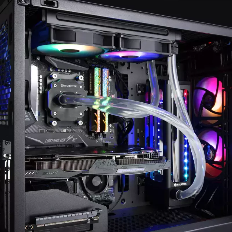 RAIJINTEK EOS 12 RBW ADD 120 mm wentylator PWM z łożyskiem hydraulicznym, 2 szt., czarno-biały