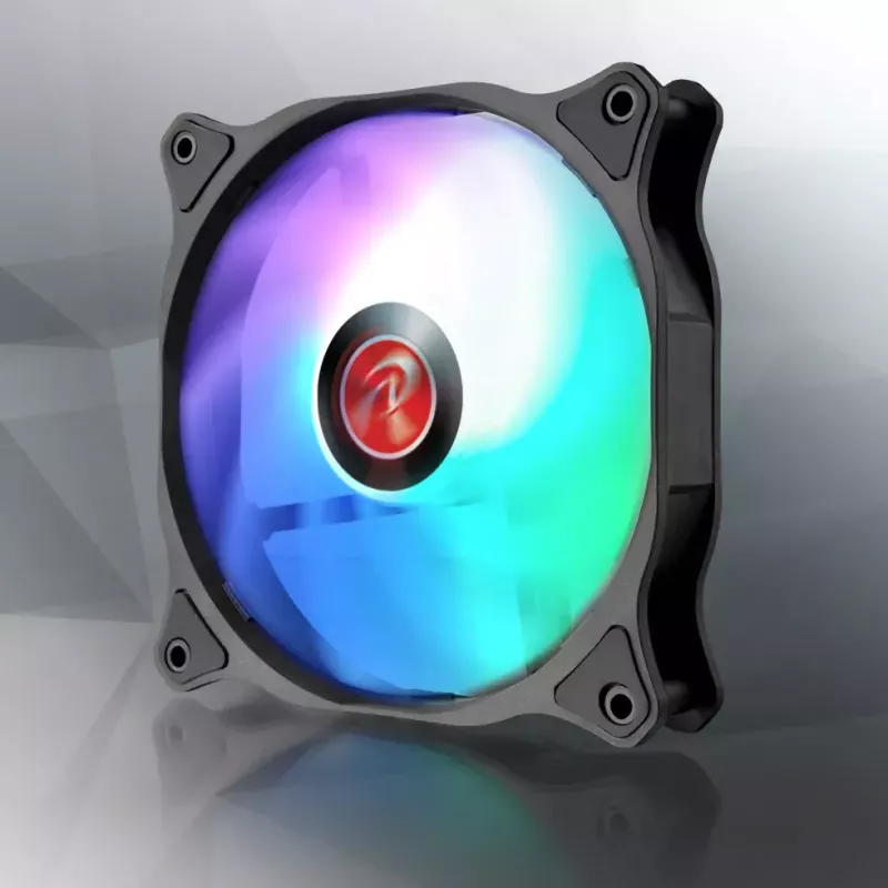 RAIJINTEK EOS 12 RBW ADD 120 mm wentylator PWM z łożyskiem hydraulicznym, 2 szt., czarno-biały