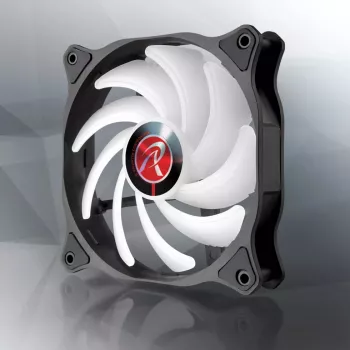 RAIJINTEK EOS 12 RBW ADD 120 mm wentylator PWM z łożyskiem hydraulicznym, 2 szt., czarno-biały