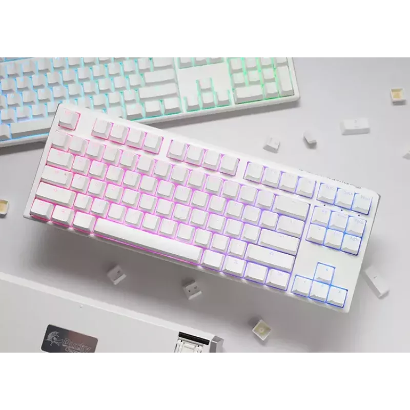 Ducky One 3 Classic Pure biały TKL Gaming klawiatura RGB LED MX-Clear