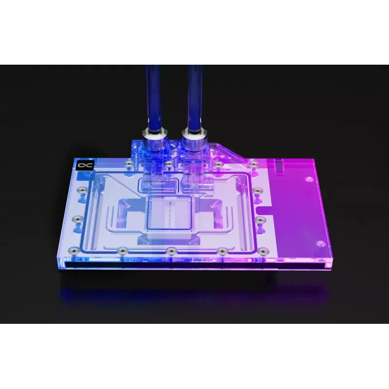 Water block + Backplate Alphacool 13456 Acrylic Aluminium Czarny srebrny Transparent
