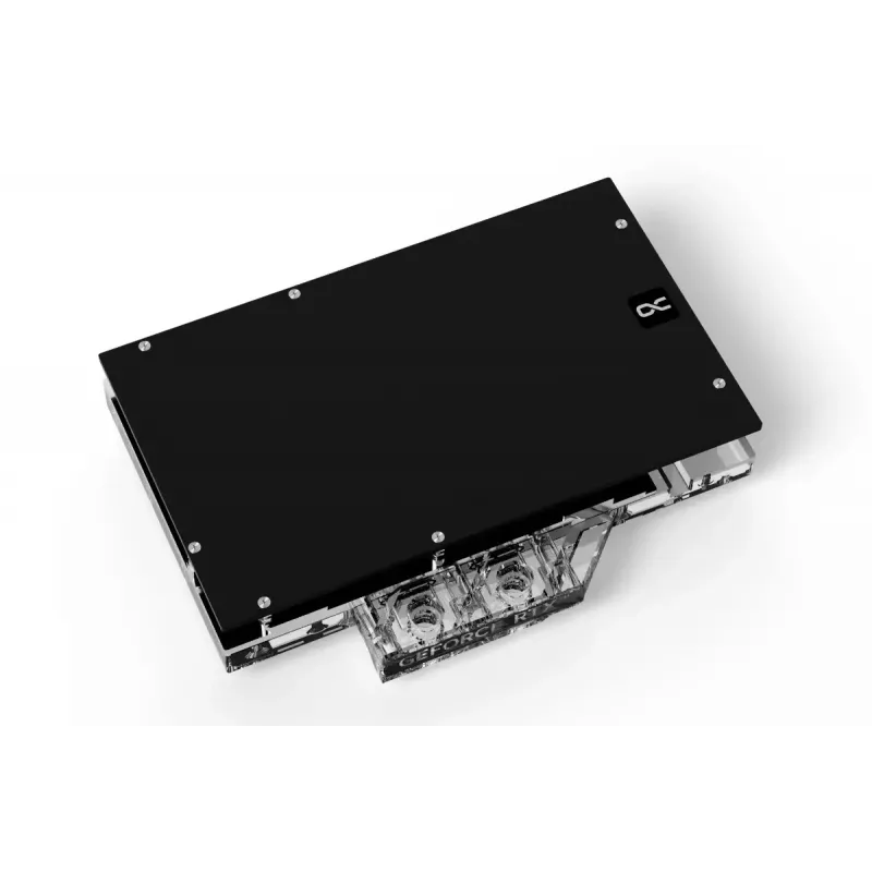 Water block + Backplate Alphacool 13456 Acrylic Aluminium Czarny srebrny Transparent