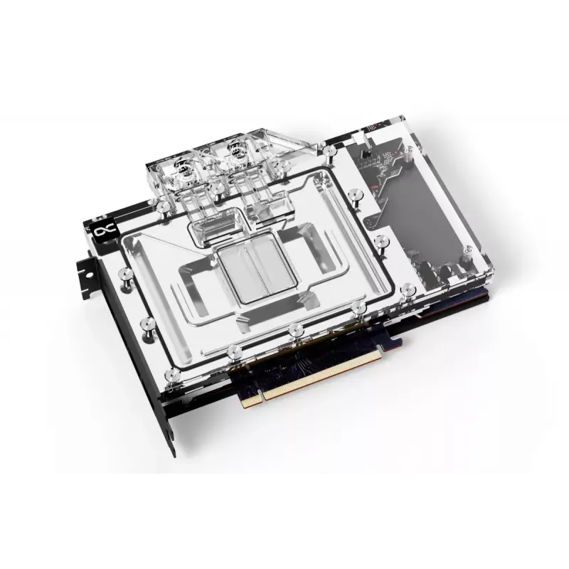 Water block + Backplate Alphacool 13456 Acrylic Aluminium Czarny srebrny Transparent