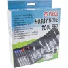 Zestaw narzędzi domowych i hobbystycznych InLine 43012A 25 elementów
