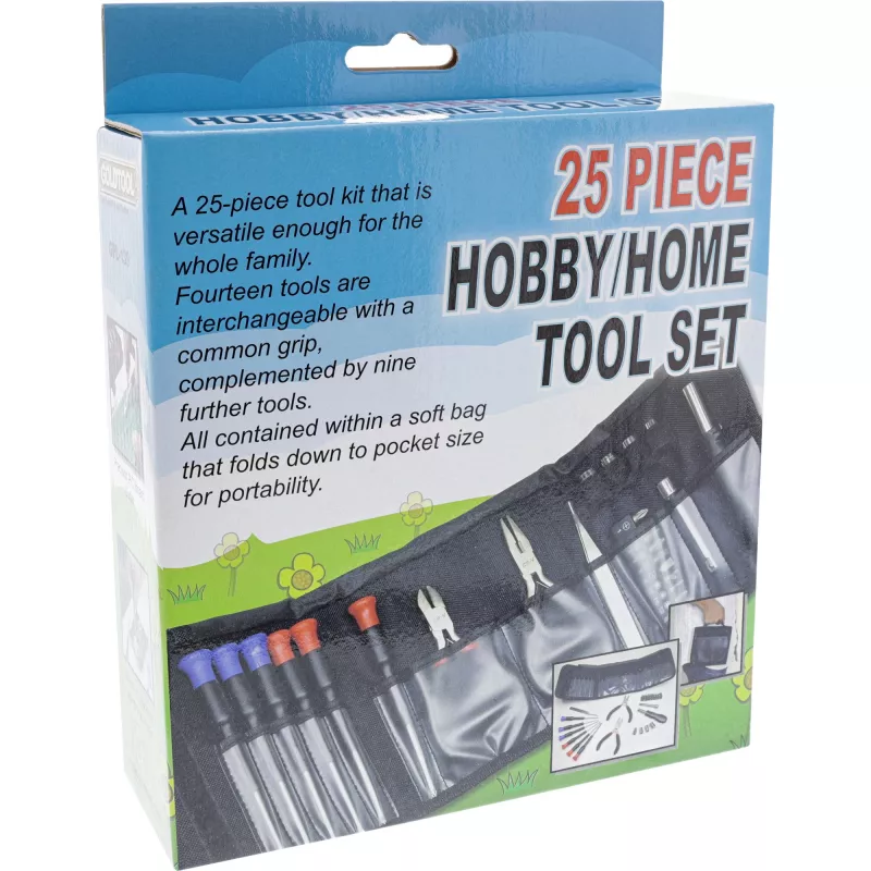 Zestaw narzędzi domowych i hobbystycznych InLine 43012A 25 elementów