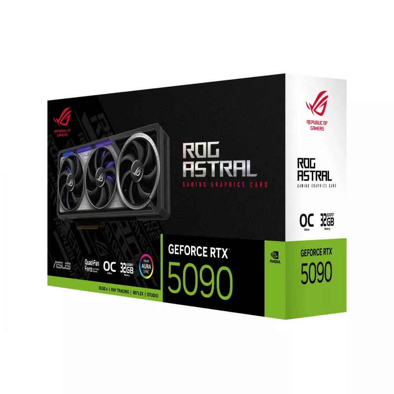 Karta graficzna ASUS GeForce RTX 5090 — 32 GB GDDR7, 512-bit, PCIe 5.0, 4 wentylatory, 357,6×149,3×76 mm