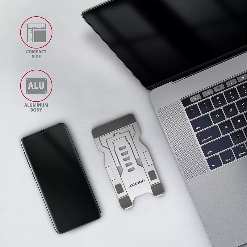 Uchwyt/mocowanie do telefonu Axagon STND-M Aluminium