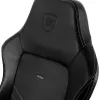 Fotel gamingowy noblechairs Hero PU Leather — wyściełane siedzisko, wyściełane oparcie, maksymalna wysokość 137 cm, szerokość oparcia 57 cm