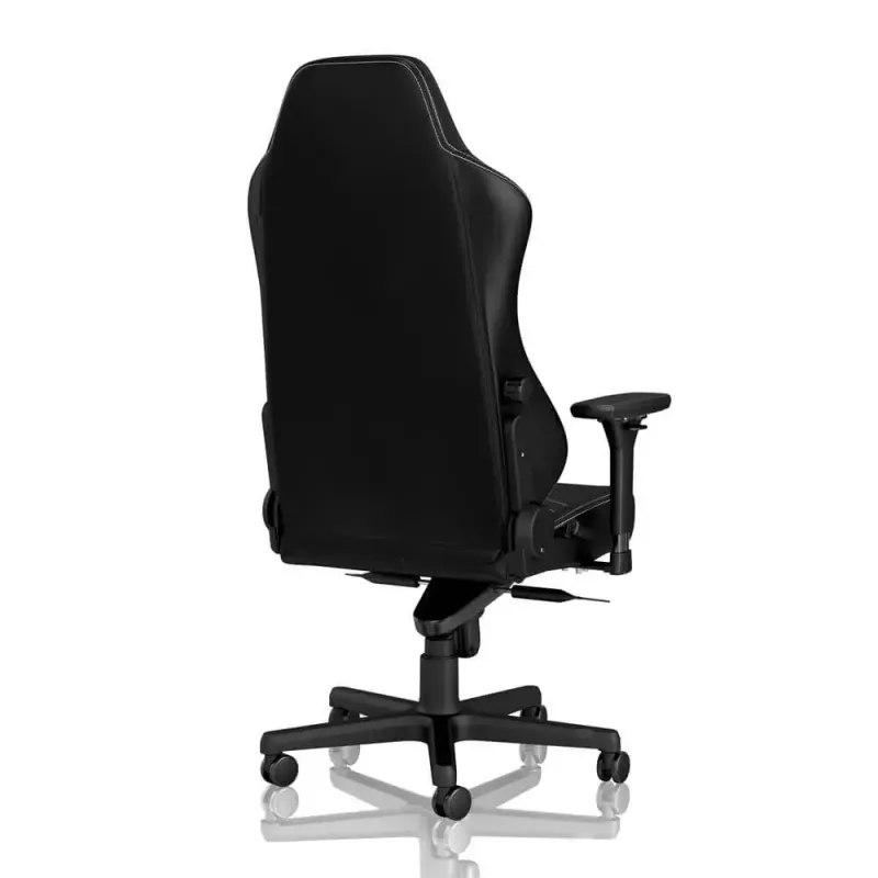Fotel gamingowy noblechairs Hero PU Leather — wyściełane siedzisko, wyściełane oparcie, maksymalna wysokość 137 cm, szerokość oparcia 57 cm