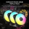 Wentylator CORSAIR ArGB - seria RS ARGB 120, 120 mm, potrójny zestaw