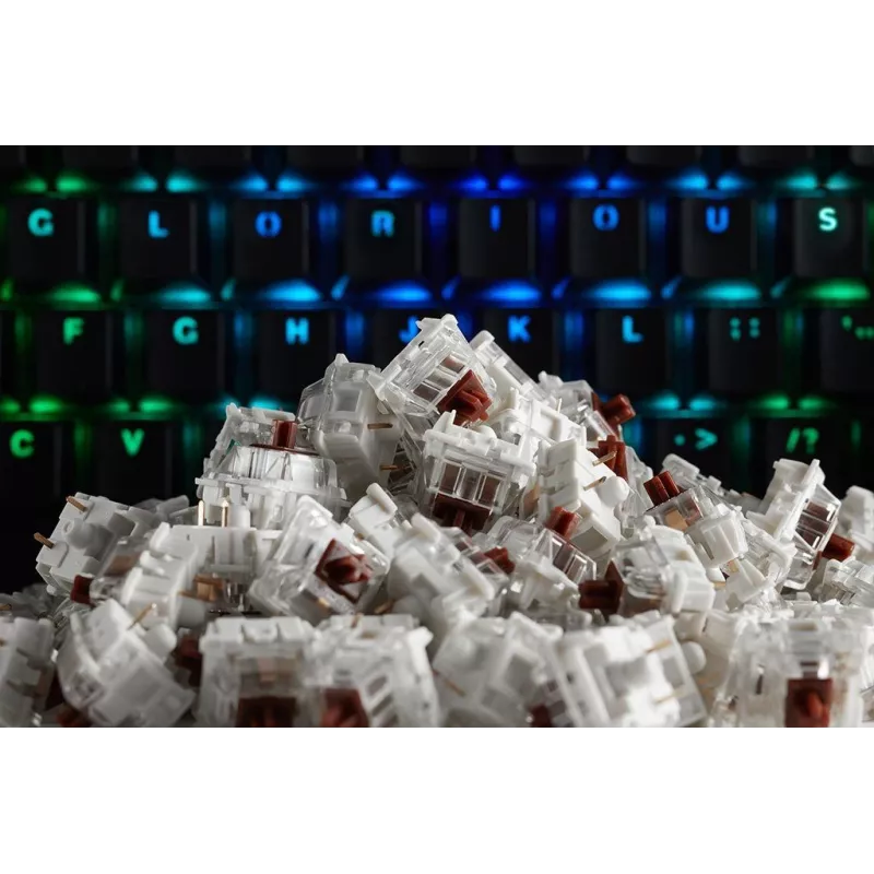 Glorious Gateron Brown przełączniki do klawiatury, 120 szt.