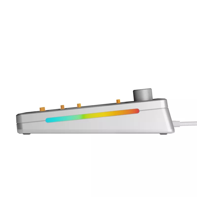 Glorious Gaming GMMK 3 PRO 75% Barebones Wired srebrny - US, 75%, Przewodowa, USB, RGB LED, Srebrna