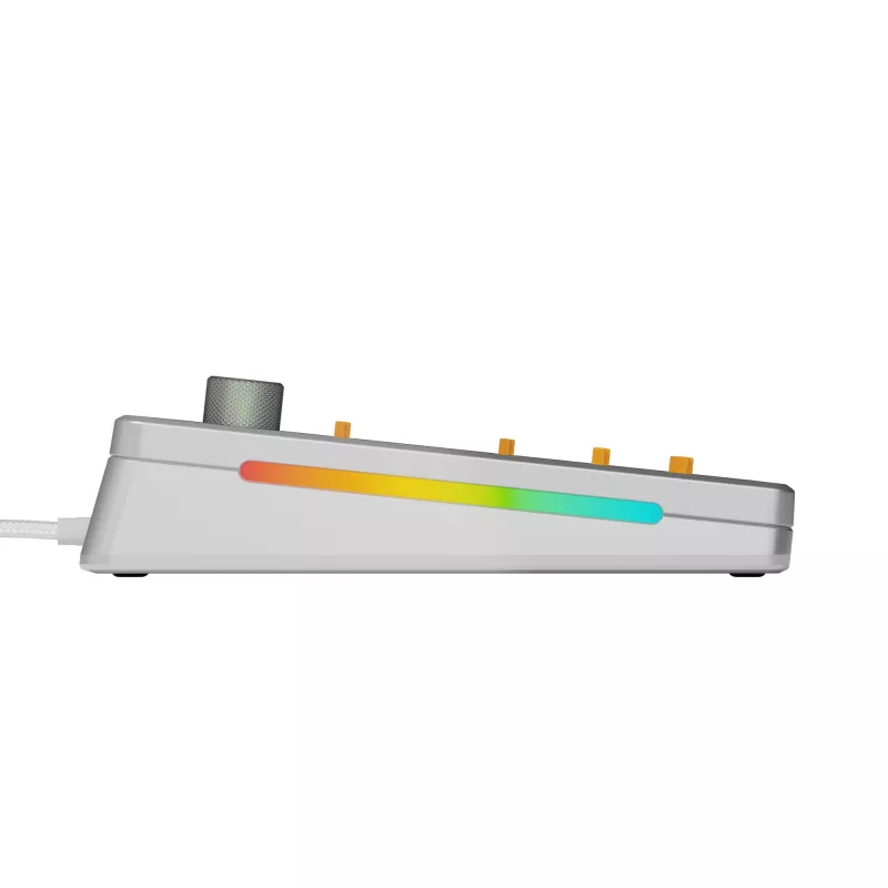 Glorious Gaming GMMK 3 PRO 75% Barebones Wired srebrny - US, 75%, Przewodowa, USB, RGB LED, Srebrna