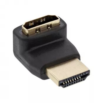 InLine adapter HDMI, męski/żeński, nachylony do góry, złocone styki, 4K2K