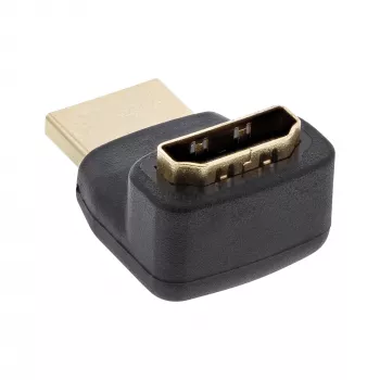 InLine adapter HDMI, męski/żeński, nachylony do góry, złocone styki, 4K2K