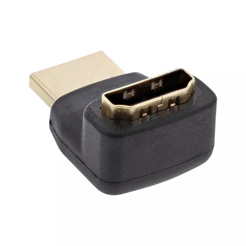 InLine adapter HDMI, męski/żeński, nachylony do góry, złocone styki, 4K2K