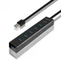 Axagon HUE-SA7BP 7x USB 3.0 ALU CHARGING hub CZARNY z zasilaczem AC
