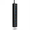Axagon HUE-SA7BP 7x USB 3.0 ALU CHARGING hub CZARNY z zasilaczem AC