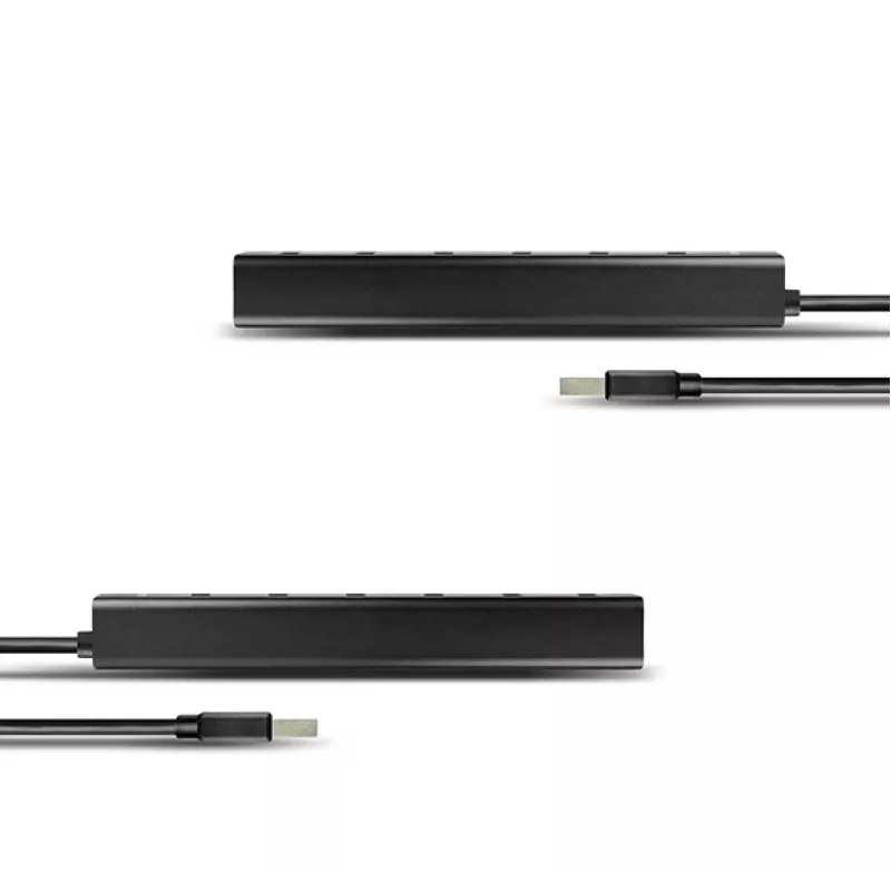 Axagon HUE-SA7BP 7x USB 3.0 ALU CHARGING hub CZARNY z zasilaczem AC