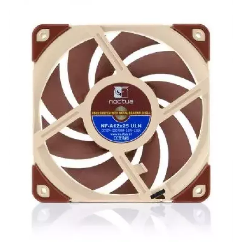 Noctua 120 mm wentylator obudowy NF-A12x25 ULN, 12 V, 1200 obr./min, 55,7 m³/h, 0,6 W, 12,1 dB, łożysko SSO