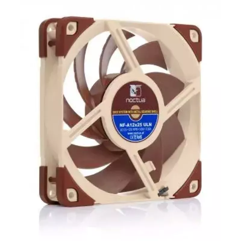 Noctua 120 mm wentylator obudowy NF-A12x25 ULN, 12 V, 1200 obr./min, 55,7 m³/h, 0,6 W, 12,1 dB, łożysko SSO