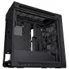 Obudowa PC ASUS ProArt PA602 Wood Edition Midi Tower Czarna — obsługa EATX, GPU 45 cm, zasilacz/chłodzenie 19 cm, 8 zatok HDD, USB-C
