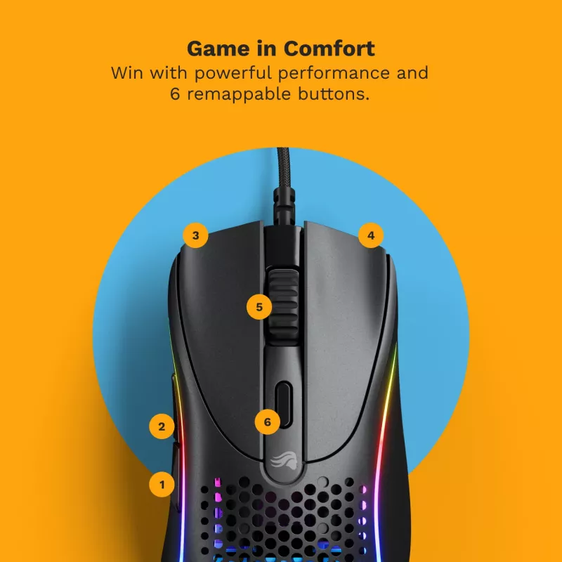 Glorious Gaming Glorious Model D 2 Wired - Matte Czarny