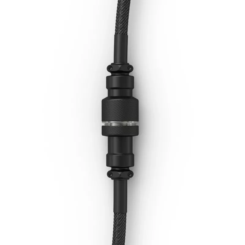 Glorious Gaming Glorious GMMK Spiralny kabel Phantom Czarny, czarny, 1.4 m, 1 szt., Glorious Gaming, USB Type-A, USB Type-C, Aviator