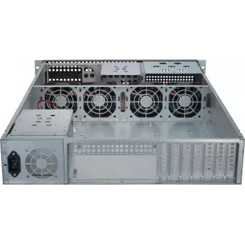 Obudowa serwerowa Inter-Tech 2U-2129N Rack Czarna, Srebrna