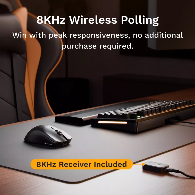 Mysz gamingowa Glorious Glorious Series 2 PRO 4K/8K Hz Wireless mysz - Biała