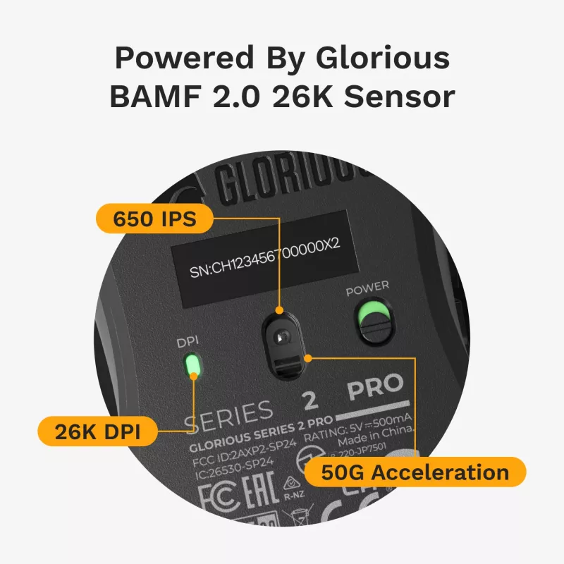 Mysz gamingowa Glorious Glorious Series 2 PRO 4K/8K Hz Wireless mysz - Biała