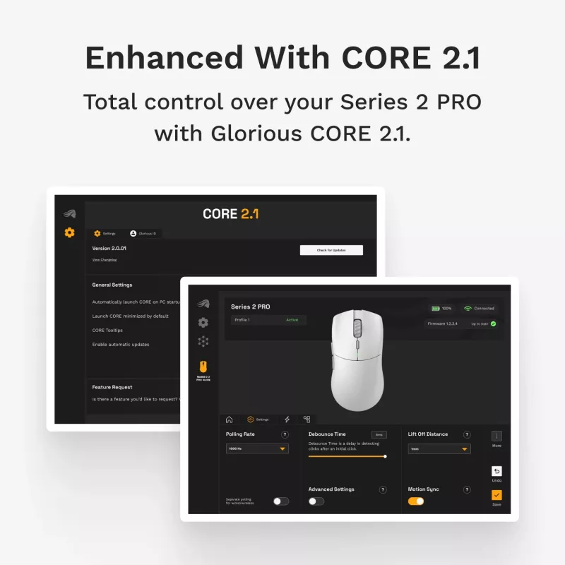 Mysz gamingowa Glorious Glorious Series 2 PRO 4K/8K Hz Wireless mysz - Biała