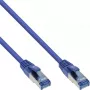 InLine Patch kabel S/FTP PiMF Cat.6A halogen free 500MHz niebieski 2m