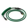 Glorious Gaming Glorious GMMK Spiralny kabel Forest Rain, zielony, 1.4 m, 1 szt., Glorious Gaming, USB Type-A, USB Type-C, Aviator