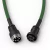 Glorious Gaming Glorious GMMK Spiralny kabel Forest Rain, zielony, 1.4 m, 1 szt., Glorious Gaming, USB Type-A, USB Type-C, Aviator
