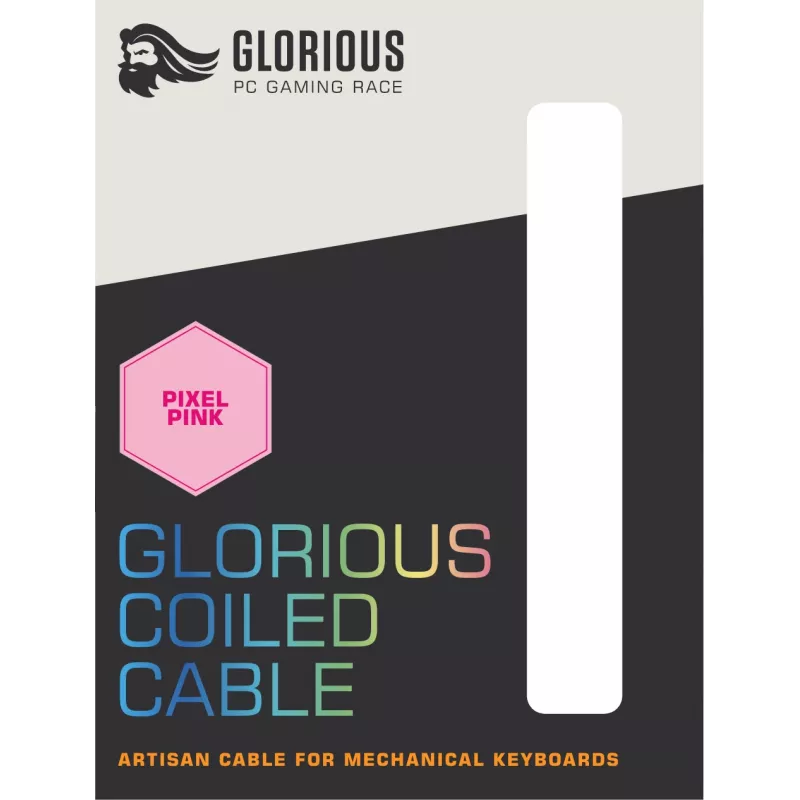 Glorious Gaming Coiled Pink 1,37 m