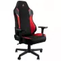 Tapicerowane siedzisko Nitro Concepts X1000 Czarny czerwony Wysokość 119-128,6 cm