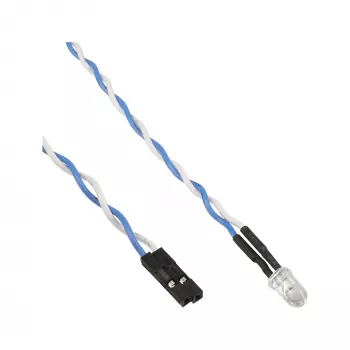 InLine Mainboard Power / HDD LED, niebieska, 5 mm, 0,8 m
