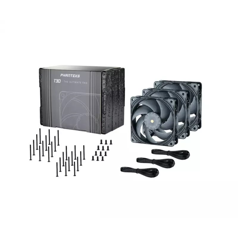 Wentylator Phanteks PH-F120T30 120 mm do obudowy komputera Szary 3 szt.