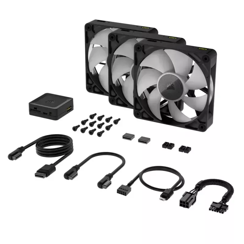Wentylator Corsair iCUE LINK RX120 RGB 12 cm 400-2100 RPM Łożysko magnetyczne