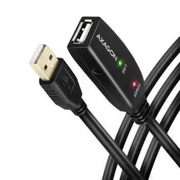 Axagon ADR-215 USB 2.0 A-M -> A-F aktywny przedłużacz/repeater 15 m