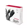 Axagon ADR-215 USB 2.0 A-M -> A-F aktywny przedłużacz/repeater 15 m