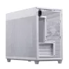Obudowa PC ASUS AP201 PRIME CASE TG biały Mini Tower — micro ATX, szkło hartowane, 3× kieszenie 3,5 cala, 1× 2,5 cala, USB-A×2, USB-C×1