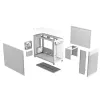 Obudowa PC ASUS AP201 PRIME CASE TG biały Mini Tower — micro ATX, szkło hartowane, 3× kieszenie 3,5 cala, 1× 2,5 cala, USB-A×2, USB-C×1