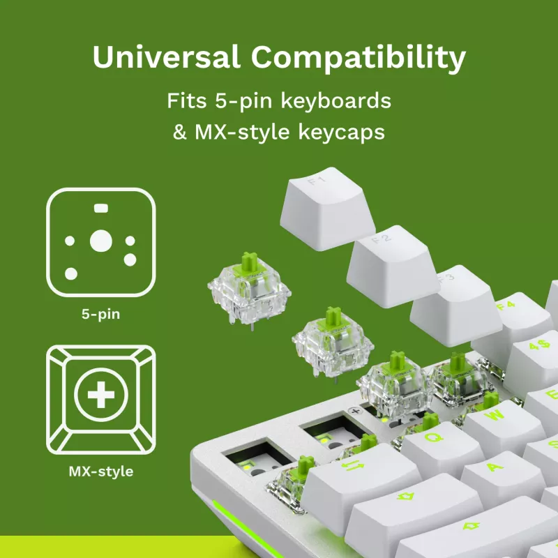 Glorious Gaming Glorious Raptor Clicky Mechanical Switches - 36 Pieces